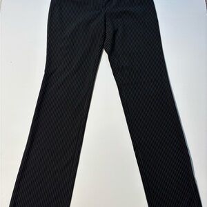 Black Pinstripe Trousers